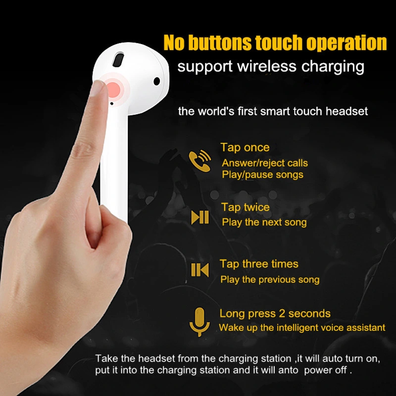 I10 Tws Wireless Bluetooth Headset 5.0 Touch Control Headset with Charger for iPhone Android Support Dropshipping. Exclusive.