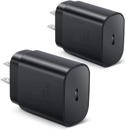 2023 삼성 갤럭시 휴대 전화 C 충전 블록용 25W PD USB-C 어댑터가 포함된 인기 판매 Type-C 충전 케이블